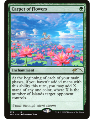 Magic: The Gathering Carpet of Flowers (279) Lightly Played Foil