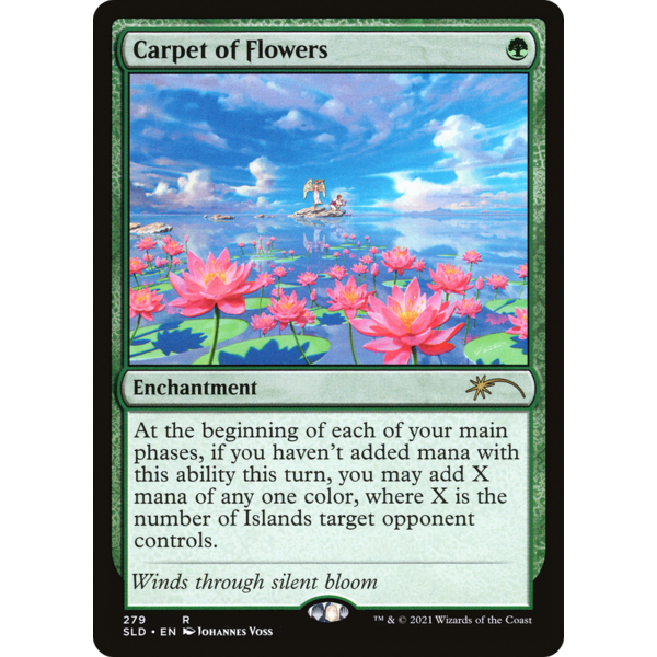 Magic: The Gathering Carpet of Flowers (279) Lightly Played Foil