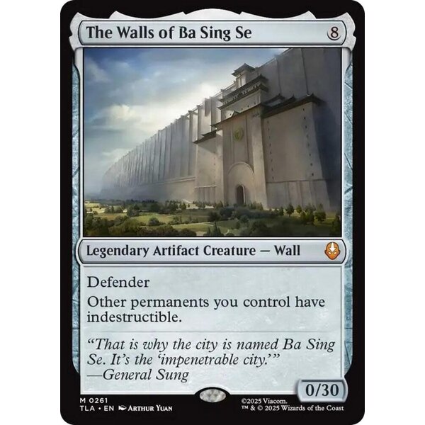 Magic: The Gathering The Walls of Ba Sing Se (261) Lightly Played
