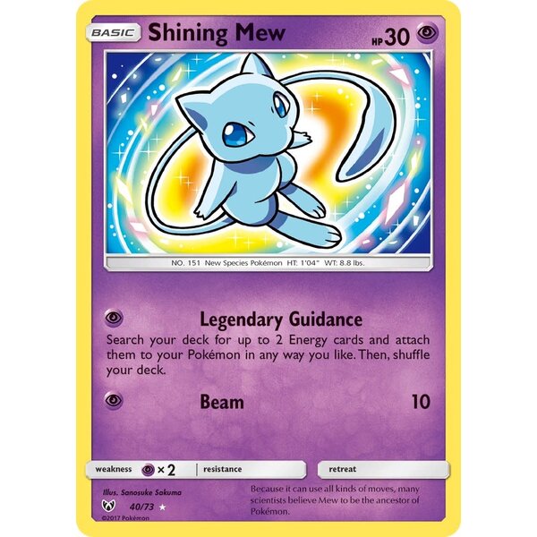 Pokemon Shining Mew (040) Damaged