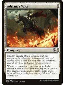 Magic: The Gathering Adriana's Valor (001) Moderately Played Foil