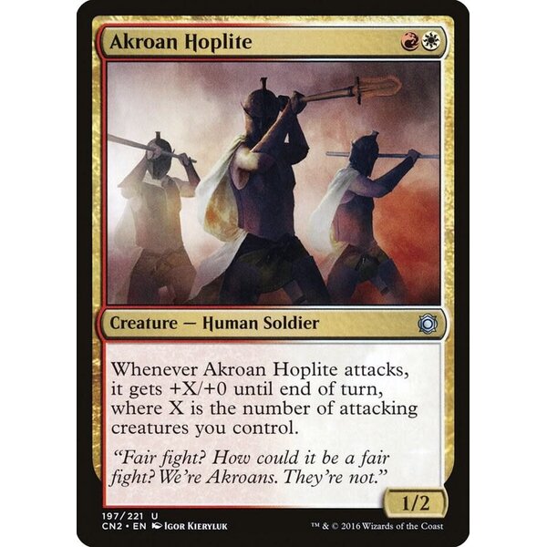 Magic: The Gathering Akroan Hoplite (197) Lightly Played