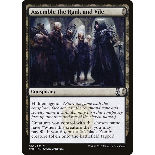 Magic: The Gathering Assemble the Rank and Vile (002) Moderately Played