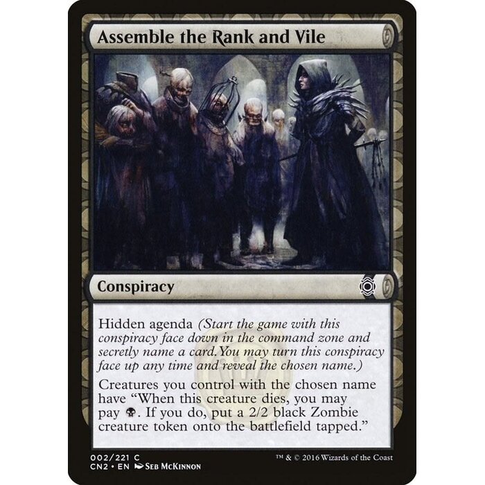 Magic: The Gathering Assemble the Rank and Vile (002) Moderately Played