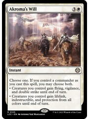 Magic: The Gathering Akroma's Will (125) Lightly Played
