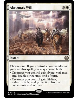 Magic: The Gathering Akroma's Will (125) Lightly Played