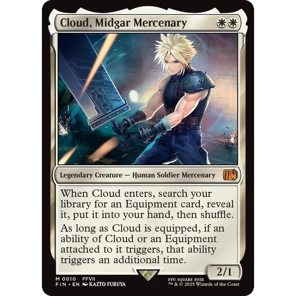 Magic: The Gathering Cloud, Midgar Mercenary (010) Lightly Played