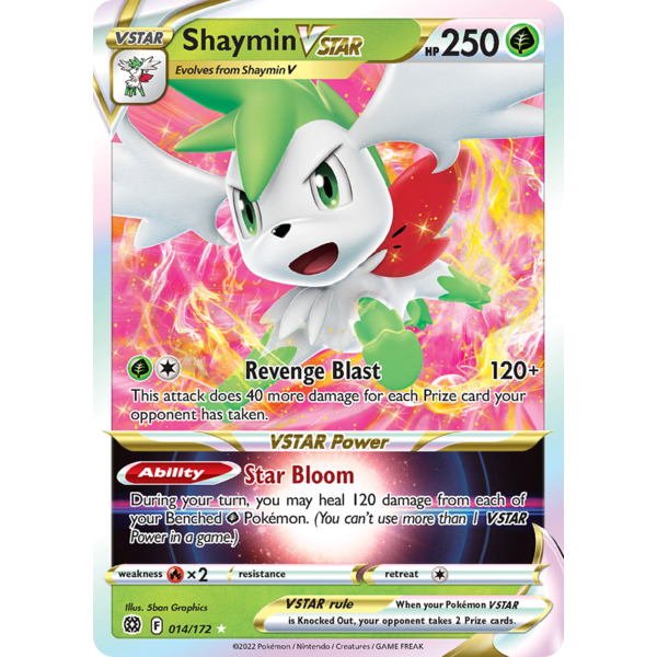 Pokemon Shaymin VSTAR (014) Lightly Played Holofoil