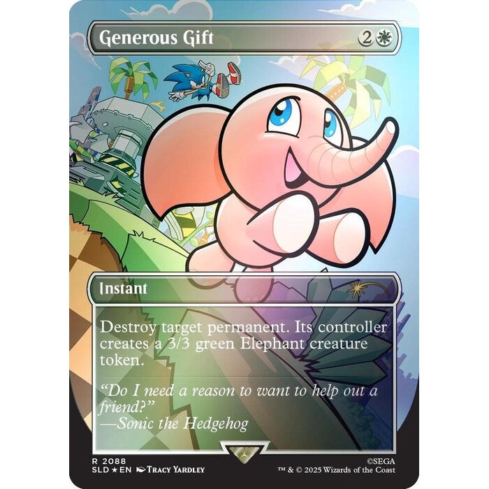 Magic: The Gathering Generous Gift (Rainbow Foil) (2088) Lightly Played Foil