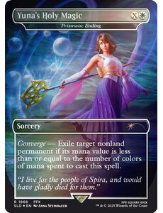 Magic: The Gathering Yuna's Holy Magic   - Prismatic Ending (Rainbow Foil) (1868) Lightly Played Foil