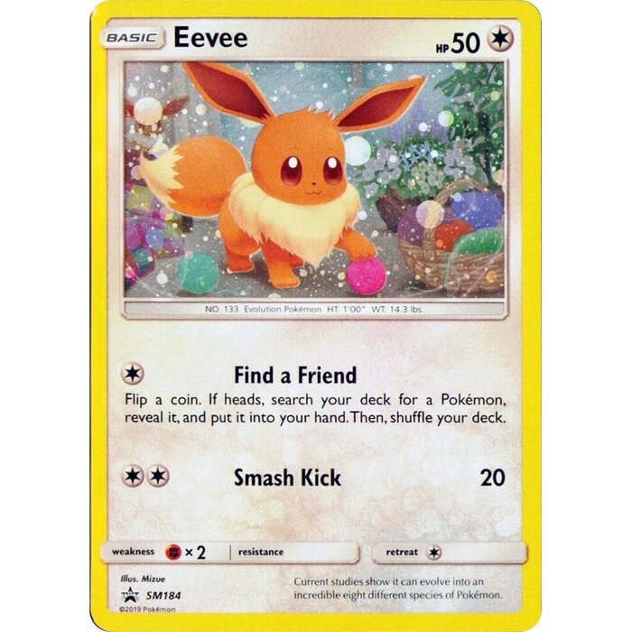 Pokemon Eevee (Cosmos Holo) (SM184) Lightly Played Holofoil