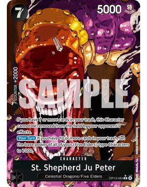 Bandai St. Shepherd Ju Peter (Alternate Art) (OP13-084) Lightly Played Foil