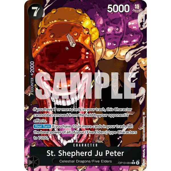 Bandai St. Shepherd Ju Peter (Alternate Art) (OP13-084) Lightly Played Foil