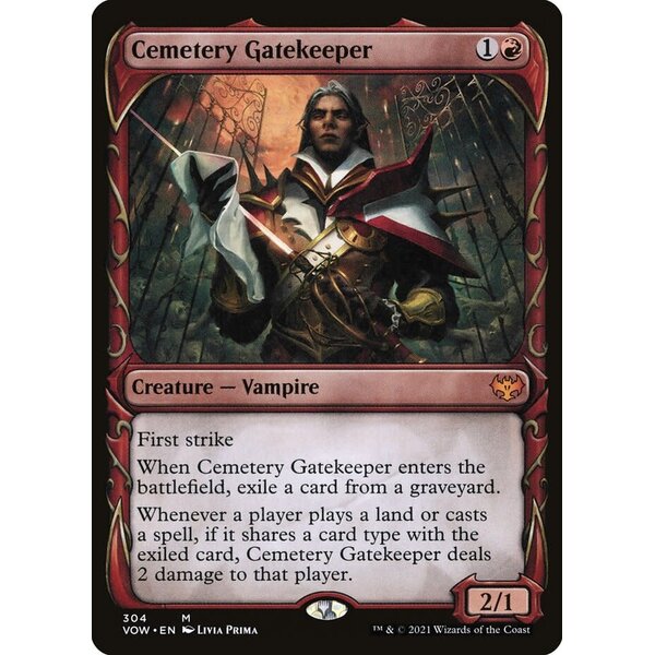 Magic: The Gathering Cemetery Gatekeeper (Showcase) (304) Lightly Played Foil