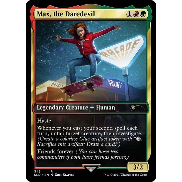 Magic: The Gathering Max, the Daredevil (345) Lightly Played Foil