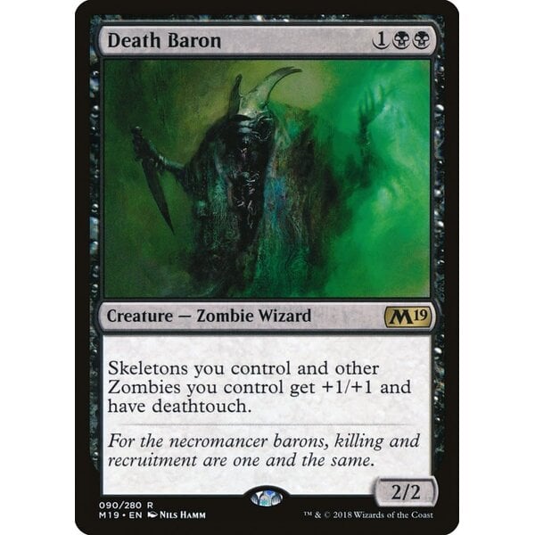 Magic: The Gathering Death Baron (090) Lightly Played