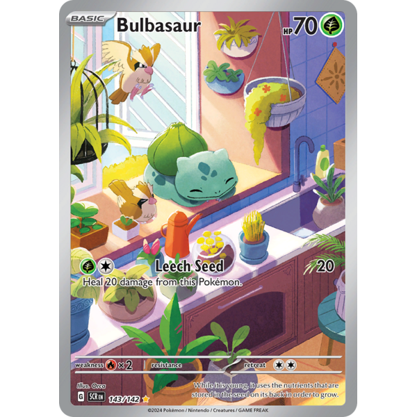 Pokemon Bulbasaur (143) Lightly Played Holofoil
