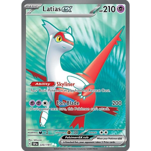 Pokemon Latias ex (220) Lightly Played Holofoil
