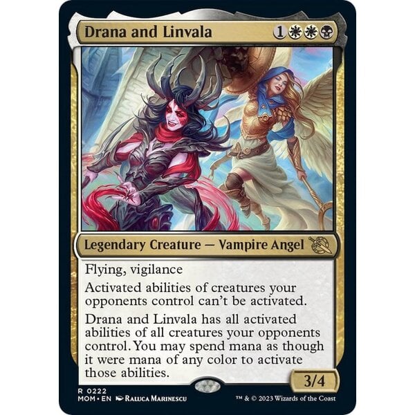 Magic: The Gathering Drana and Linvala (222) Lightly Played