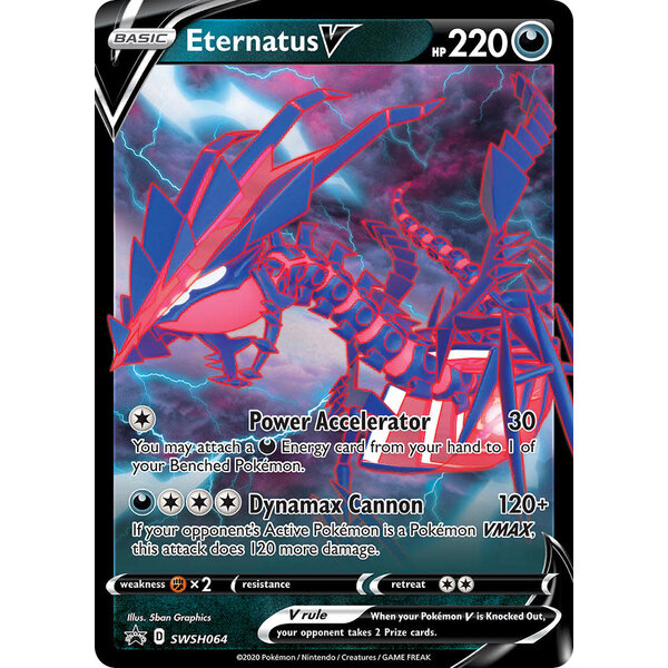 Pokemon Eternatus V (SWSH064) Lightly Played Holofoil