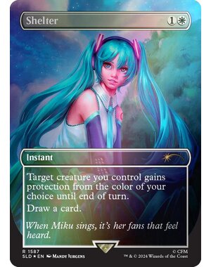 Magic: The Gathering Shelter (Rainbow Foil) (1587) Lightly Played Foil