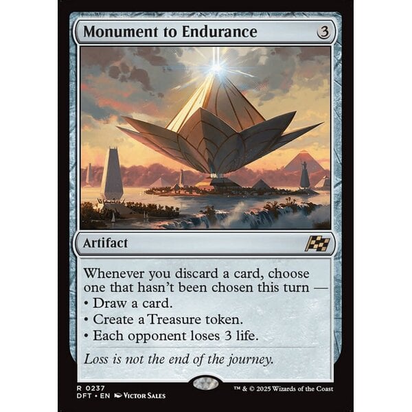 Magic: The Gathering Monument to Endurance (237) Lightly Played Foil