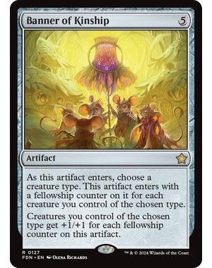 Magic: The Gathering Banner of Kinship (127) Lightly Played
