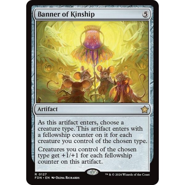 Magic: The Gathering Banner of Kinship (127) Lightly Played