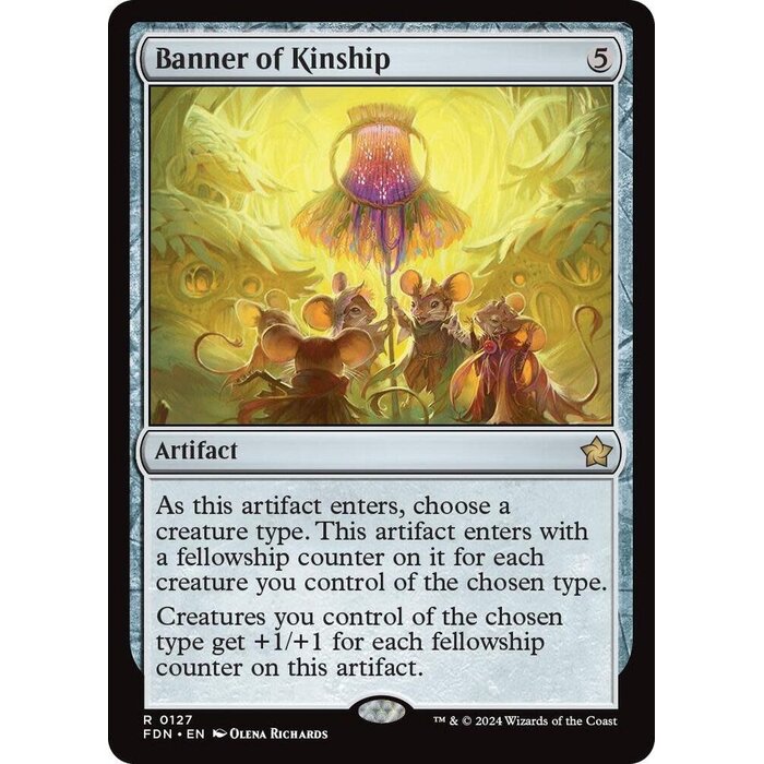 Magic: The Gathering Banner of Kinship (127) Lightly Played