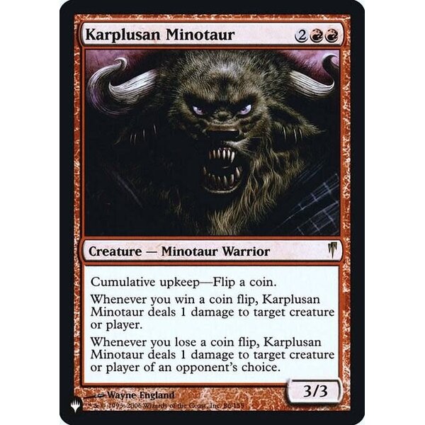 Magic: The Gathering Karplusan Minotaur (086) Lightly Played Foil