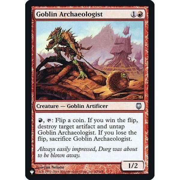 Magic: The Gathering Goblin Archaeologist (063) Lightly Played Foil