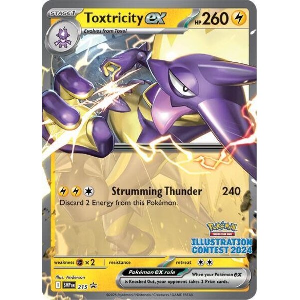 Pokemon Toxtricity ex (Illustration Contest 2024) (215) Lighlt Played