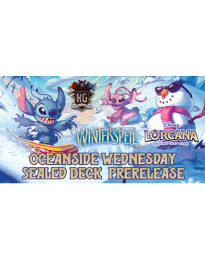 Disney Lorcana 2/18/26 Oceanside Lorcana Winterspell Sealed Deck Prerelease Event Wednesday 6 PM