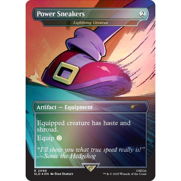 Magic: The Gathering Power Sneakers - Lightning Greaves (Rainbow Foil) (2099) Lightly Played Foil