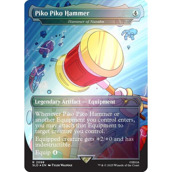 Magic: The Gathering Piko Piko Hammer - Hammer of Nazahn (Rainbow Foil) (2098) Lightly Played Foil