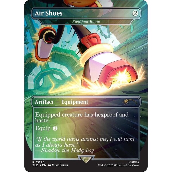 Magic: The Gathering Air Shoes - Swiftfoot Boots (Rainbow Foil) (2096) Lightly Played Foil