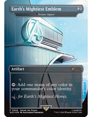 Magic: The Gathering Earth's Mightiest Emblem - Arcane Signet (Rainbow Foil) (908) Lightly Played Foil