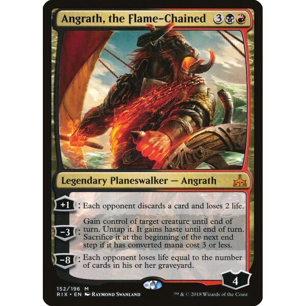 Magic: The Gathering Angrath, the Flame-Chained (152) Lightly Played