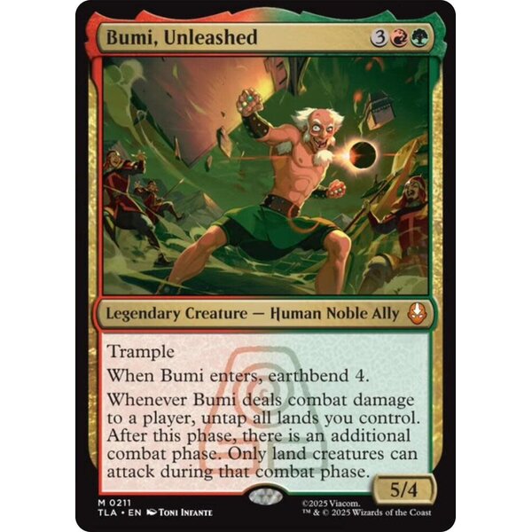 Magic: The Gathering Bumi, Unleashed (211) Lightly Played