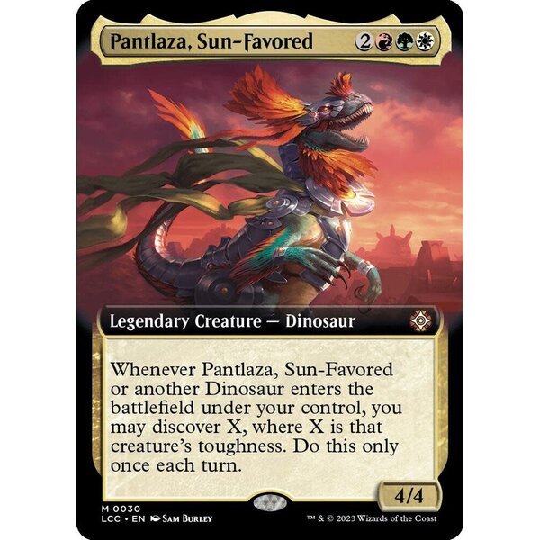 Magic: The Gathering Pantlaza, Sun-Favored (Extended Art) (030) Lightly Played Foil