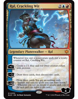 Magic: The Gathering Ral, Crackling Wit (230) Lightly Played