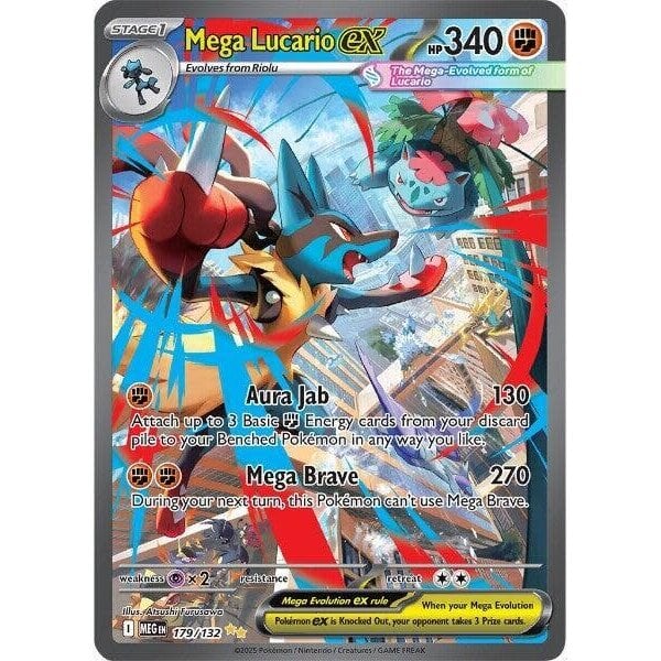 Pokemon Mega Lucario ex (179) Near Mint