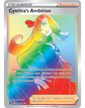 Pokemon Cynthia's Ambition (Secret) (178) Lightly Played