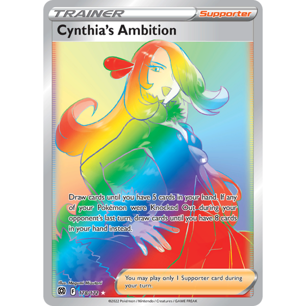 Pokemon Cynthia's Ambition (Secret) (178) Lightly Played