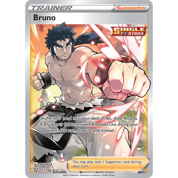 Pokemon Bruno (Full Art) (158) Lightly Played