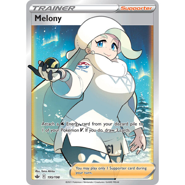 Pokemon Melony (Full Art) (195) Lightly Played