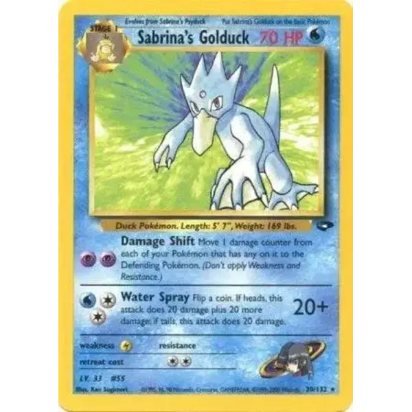 Pokemon Sabrina's Golduck (030) UNL Lightly Played