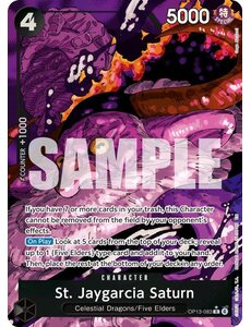 Bandai St. Jaygarcia Saturn (Alternate Art) (OP13-083) Lightly Played