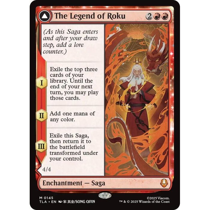 Magic: The Gathering The Legend of Roku (145) Lightly Played