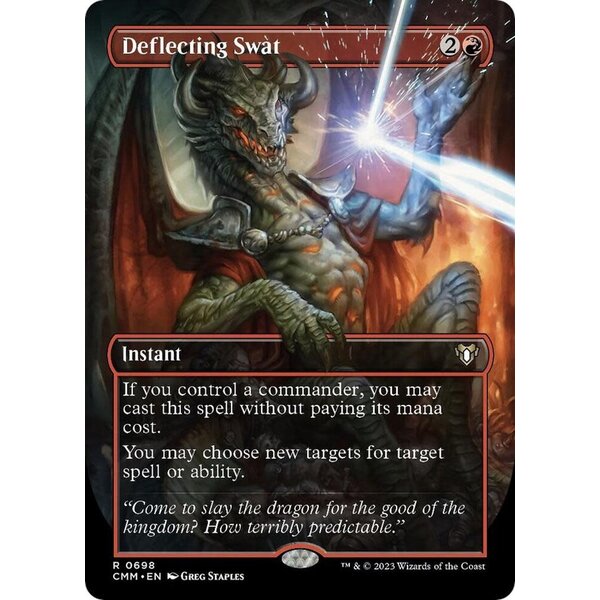 Wizards of The Coast Deflecting Swat (Borderless) (698) Lightly Played Foil
